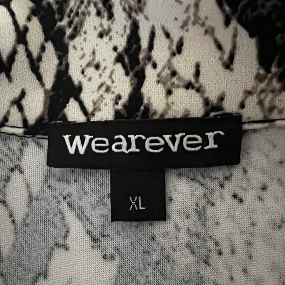 WEAREVER X-Large Black-Brown Cream Animal Print Blazer - Picture 6 of 8